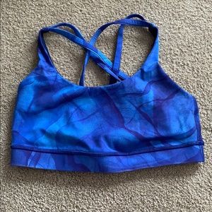 Lululemon blue and purple sports bra size 6